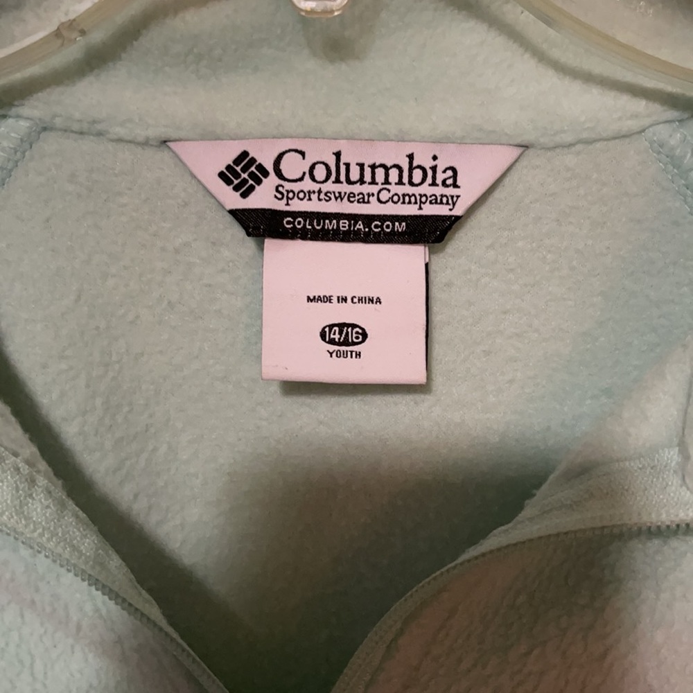 Mint green Columbia zip up! *open to all offers* - Picture 3 of 4